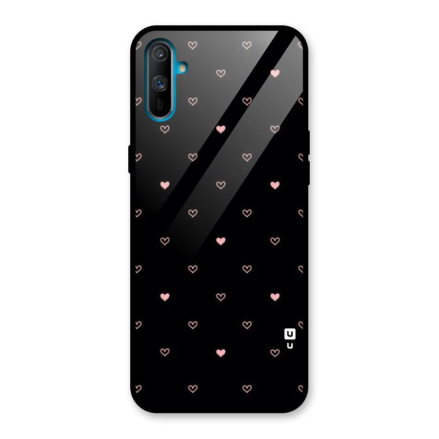 Tiny Little Pink Pattern Glass Back Case for Realme C3