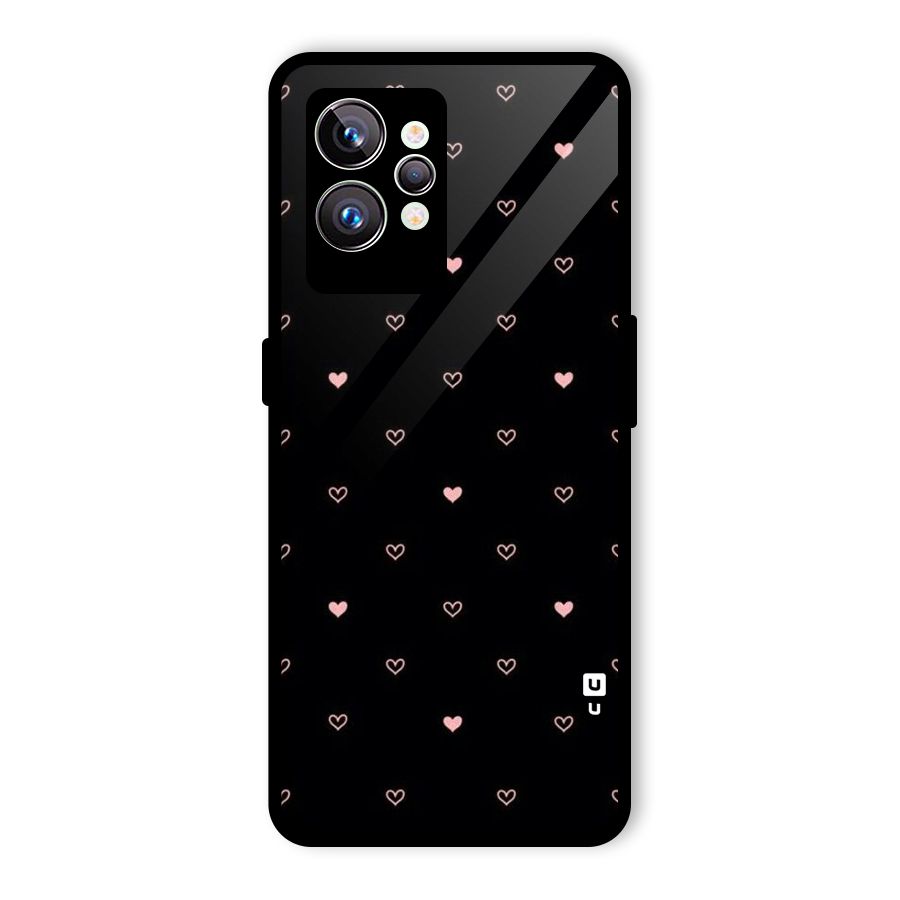 Tiny Little Pink Pattern Glass Back Case for Realme GT2 Pro