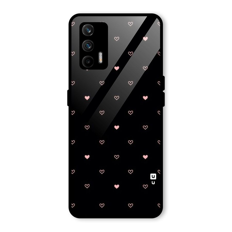 Tiny Little Pink Pattern Glass Back Case for Realme GT 5G