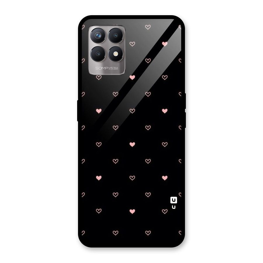 Tiny Little Pink Pattern Glass Back Case for Realme Narzo 50