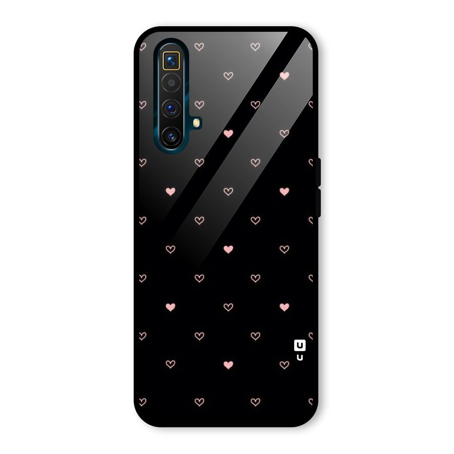 Tiny Little Pink Pattern Glass Back Case for Realme X3