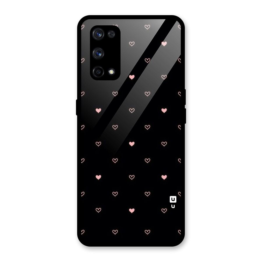 Tiny Little Pink Pattern Glass Back Case for Realme X7 Pro