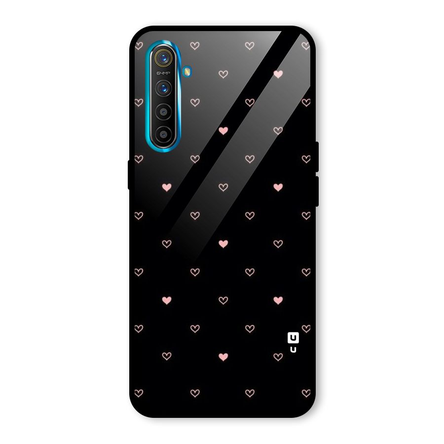 Tiny Little Pink Pattern Glass Back Case for Realme XT