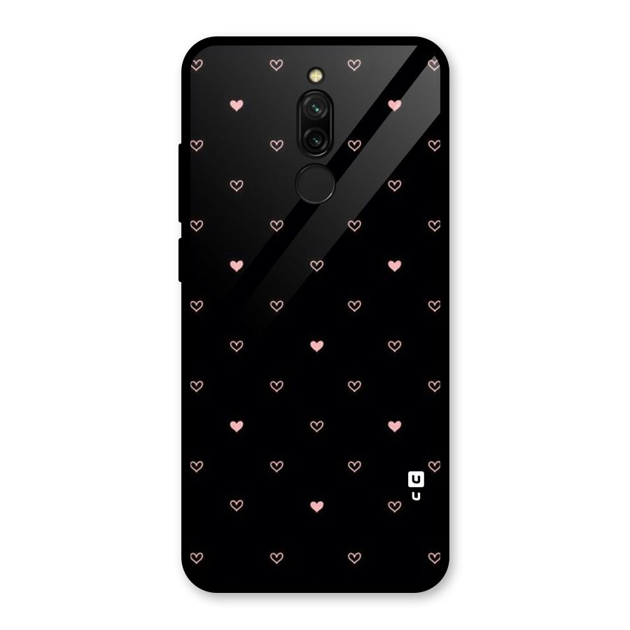Tiny Little Pink Pattern Glass Back Case for Redmi 8
