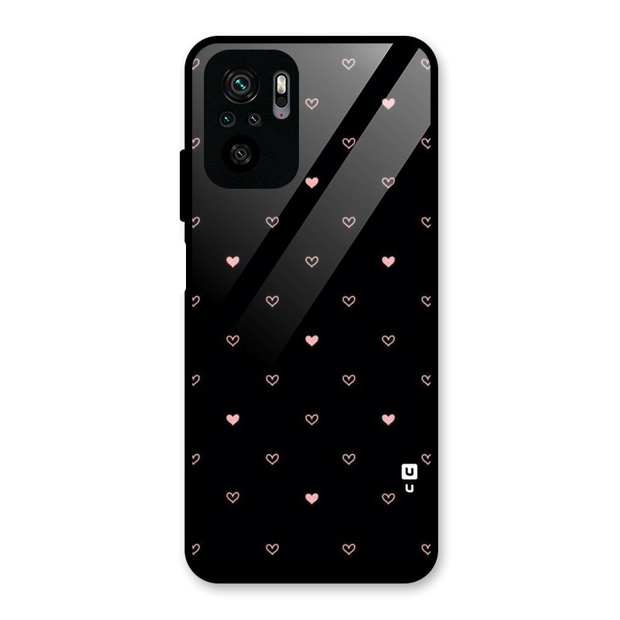 Tiny Little Pink Pattern Glass Back Case for Redmi Note 11 SE