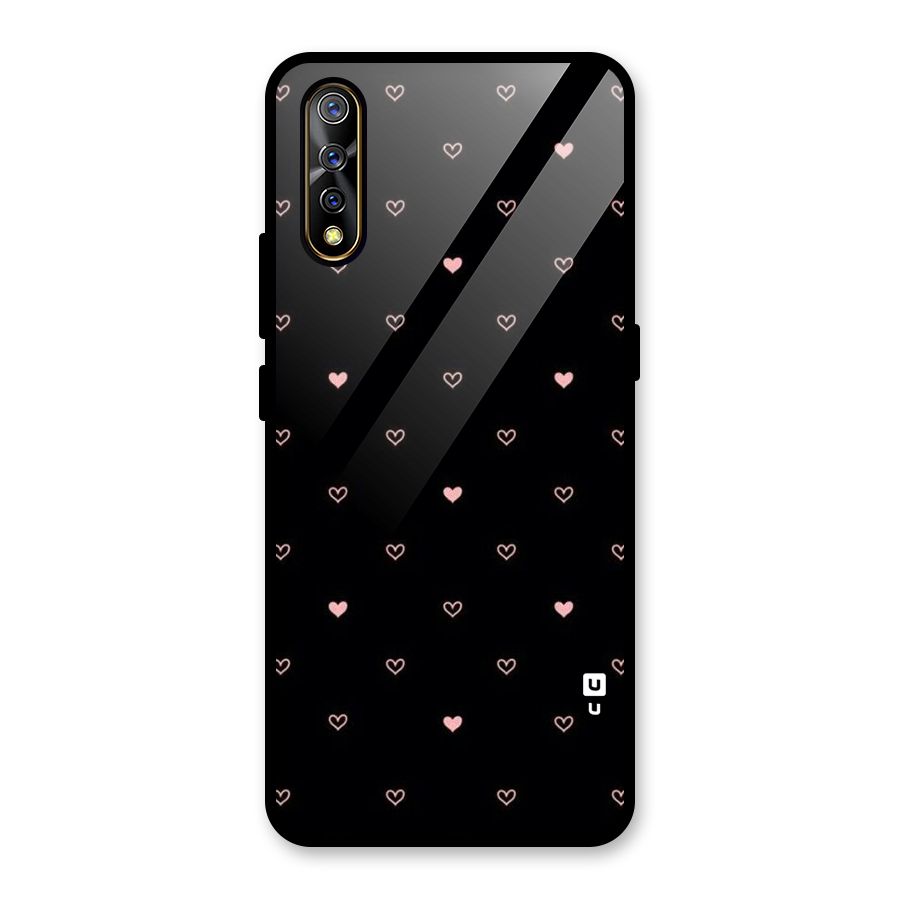 Tiny Little Pink Pattern Glass Back Case for Vivo S1