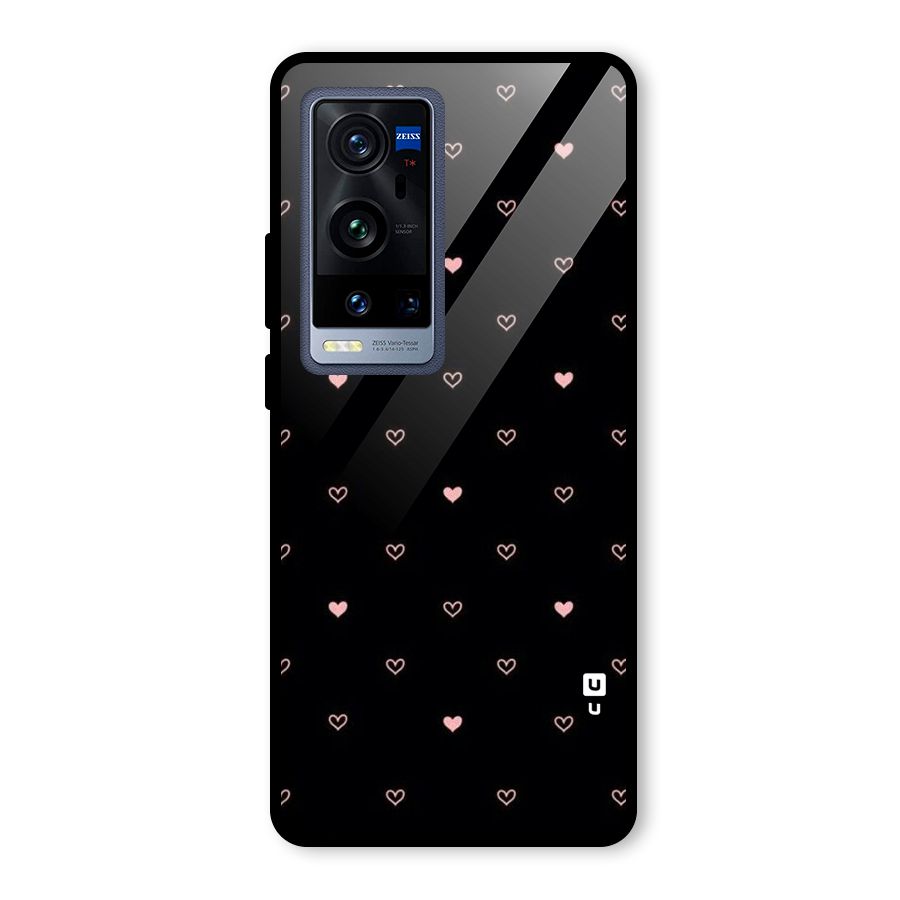 Tiny Little Pink Pattern Glass Back Case for Vivo X60 Pro Plus