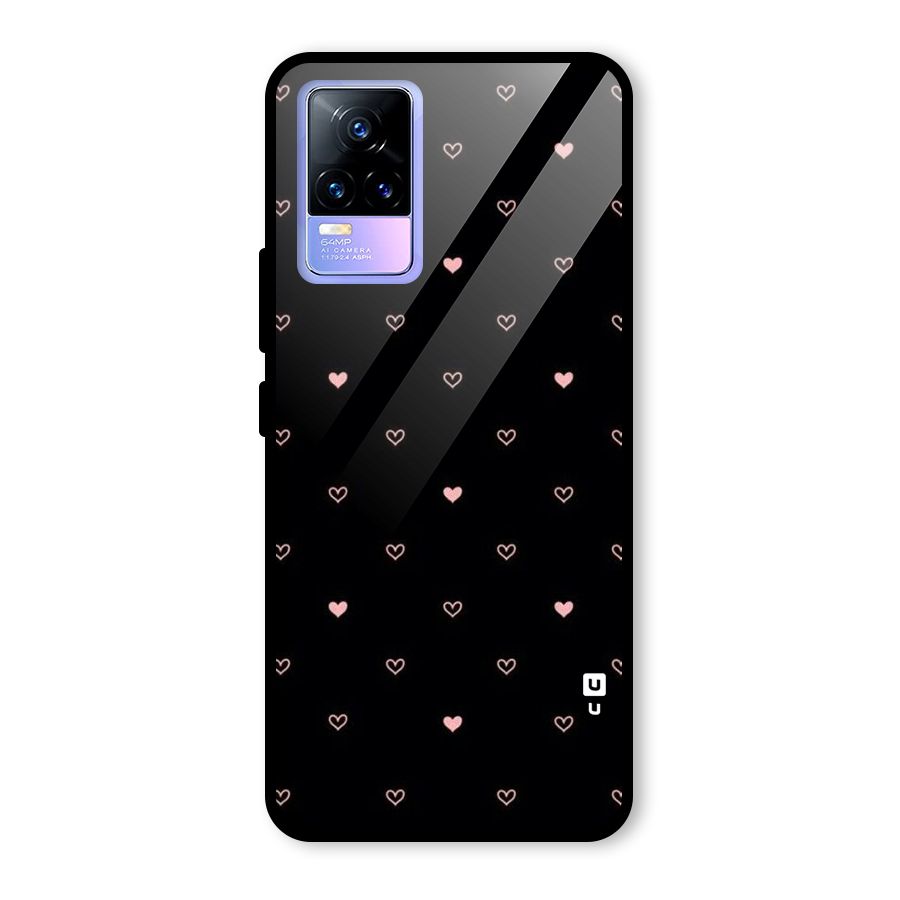 Tiny Little Pink Pattern Glass Back Case for Vivo Y73