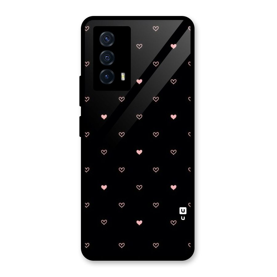 Tiny Little Pink Pattern Glass Back Case for Vivo iQOO Z5