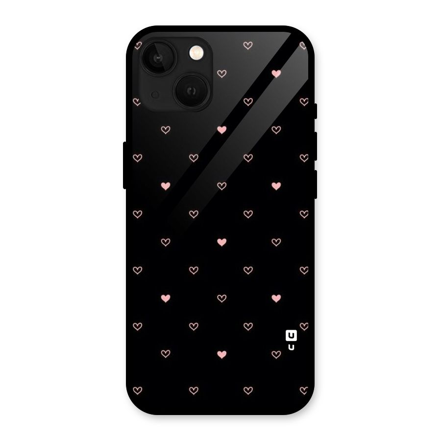 Tiny Little Pink Pattern Glass Back Case for iPhone 13