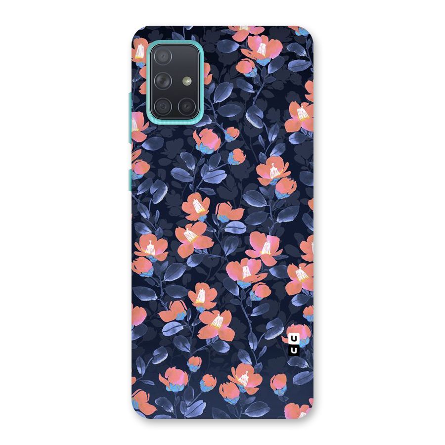 Tiny Peach Flowers Back Case for Galaxy A71