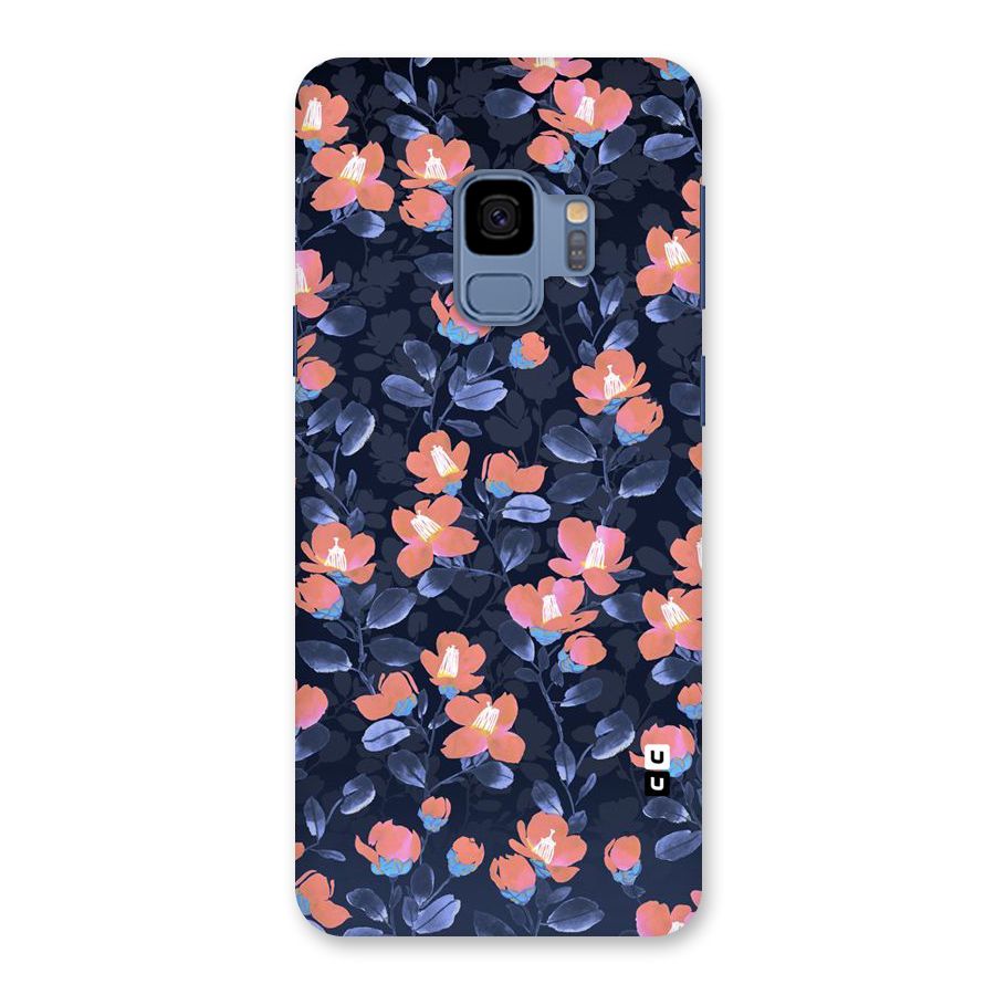 Tiny Peach Flowers Back Case for Galaxy S9
