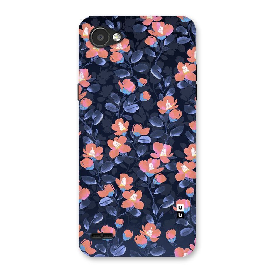 Tiny Peach Flowers Back Case for LG Q6