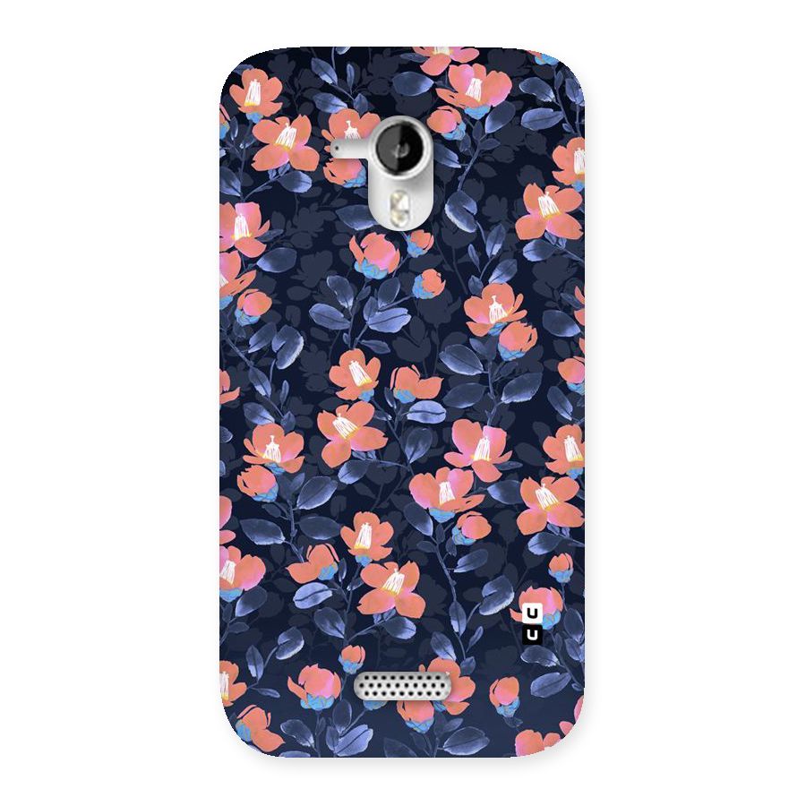 Tiny Peach Flowers Back Case for Micromax Canvas HD A116
