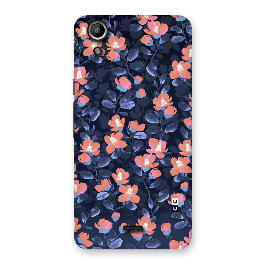 Tiny Peach Flowers Back Case for Micromax Canvas Selfie Lens Q345