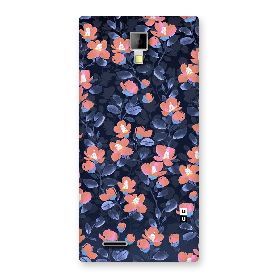 Tiny Peach Flowers Back Case for Micromax Canvas Xpress A99