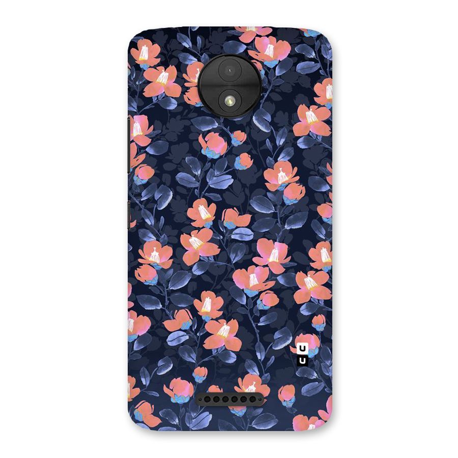 Tiny Peach Flowers Back Case for Moto C