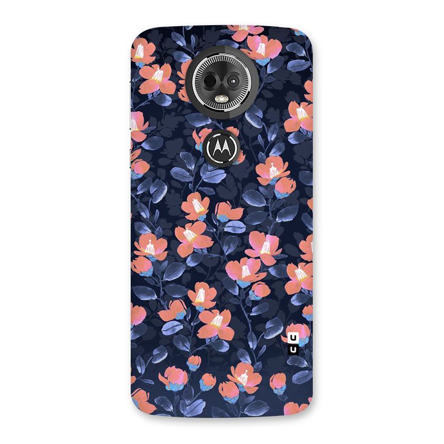 Tiny Peach Flowers Back Case for Moto E5 Plus