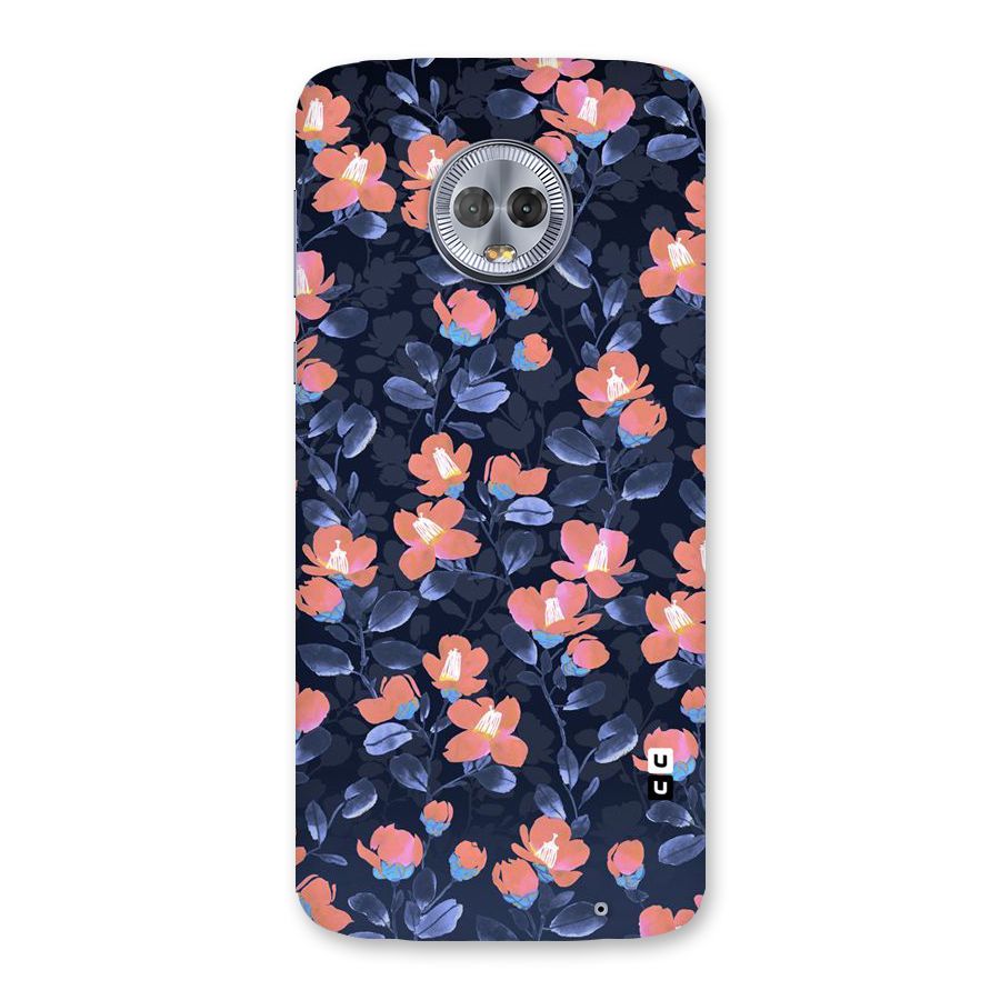 Tiny Peach Flowers Back Case for Moto G6 Plus