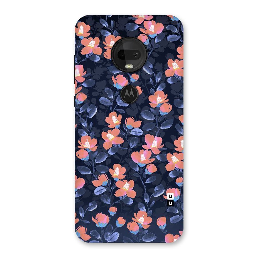 Tiny Peach Flowers Back Case for Moto G7