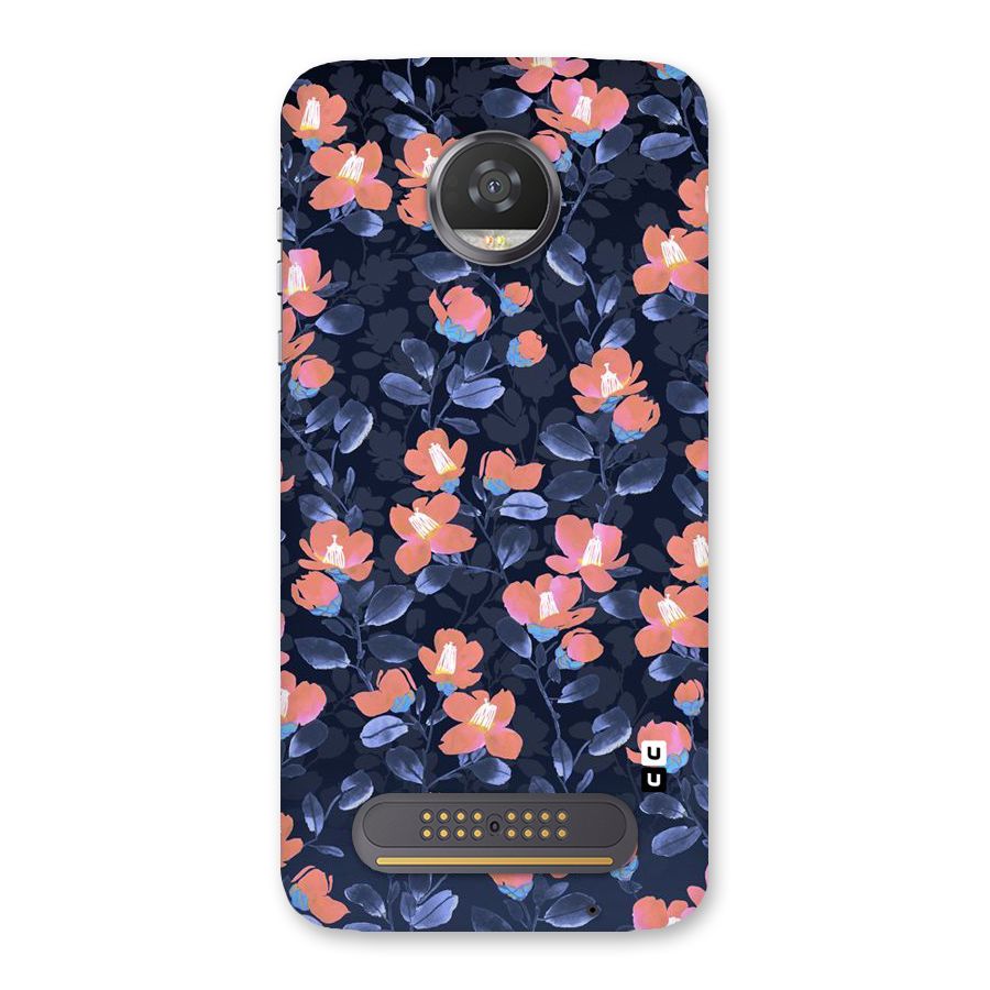 Tiny Peach Flowers Back Case for Moto Z2 Play