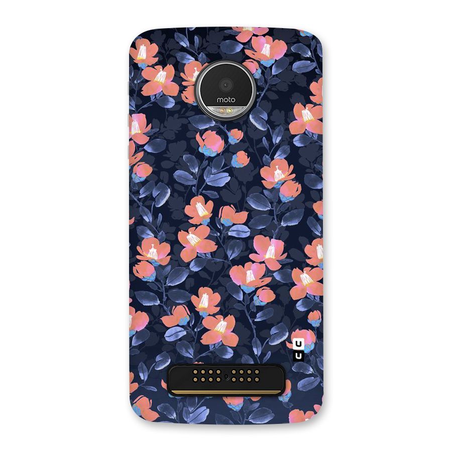 Tiny Peach Flowers Back Case for Moto Z Play