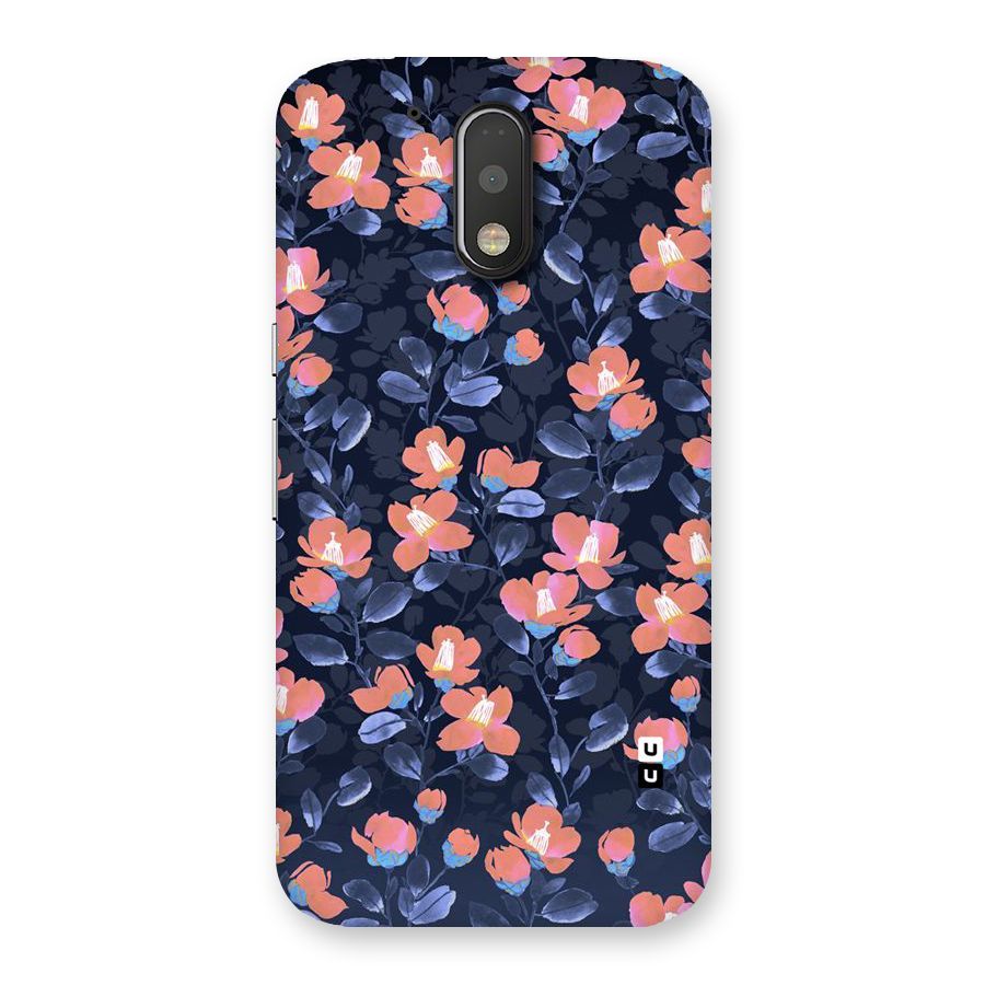 Tiny Peach Flowers Back Case for Motorola Moto G4 Plus
