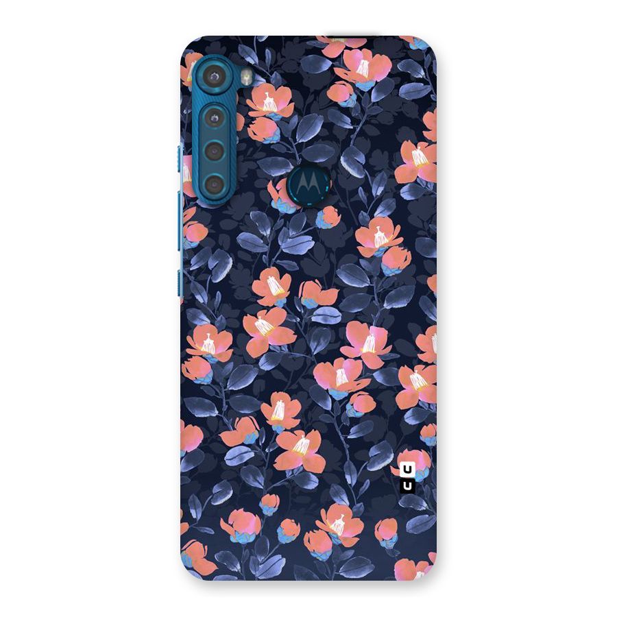 Tiny Peach Flowers Back Case for Motorola One Fusion Plus