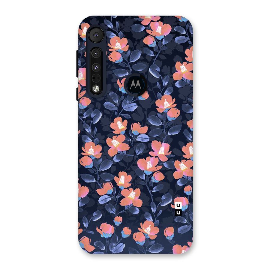Tiny Peach Flowers Back Case for Motorola One Macro