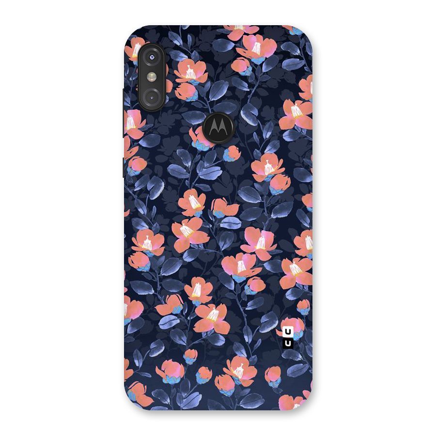 Tiny Peach Flowers Back Case for Motorola One Power