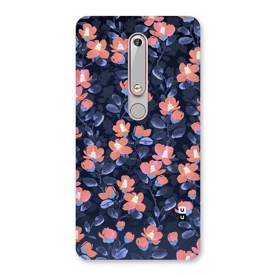 Tiny Peach Flowers Back Case for Nokia 6.1