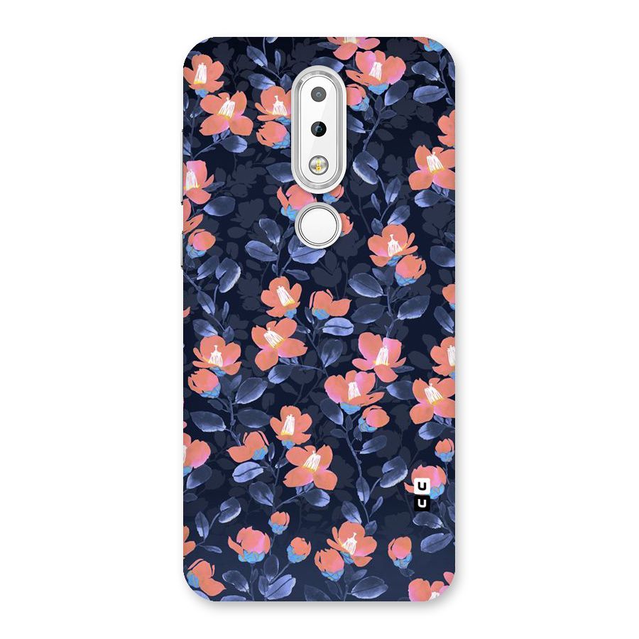 Tiny Peach Flowers Back Case for Nokia 6.1 Plus