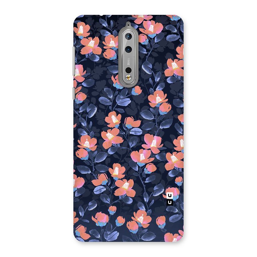 Tiny Peach Flowers Back Case for Nokia 8