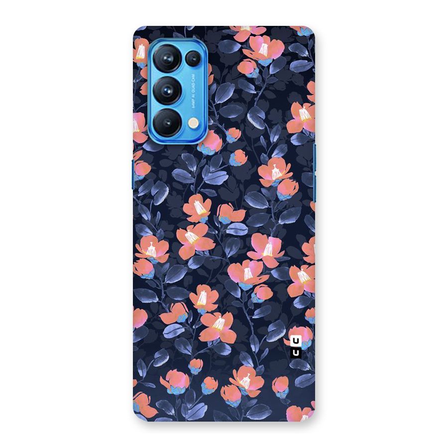 Tiny Peach Flowers Back Case for Oppo Reno5 Pro 5G