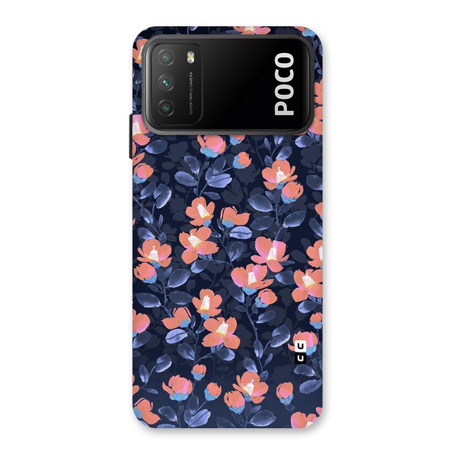 Tiny Peach Flowers Back Case for Poco M3