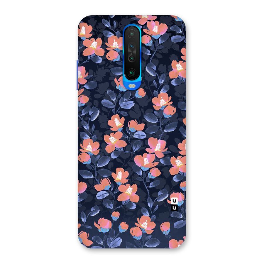 Tiny Peach Flowers Back Case for Poco X2