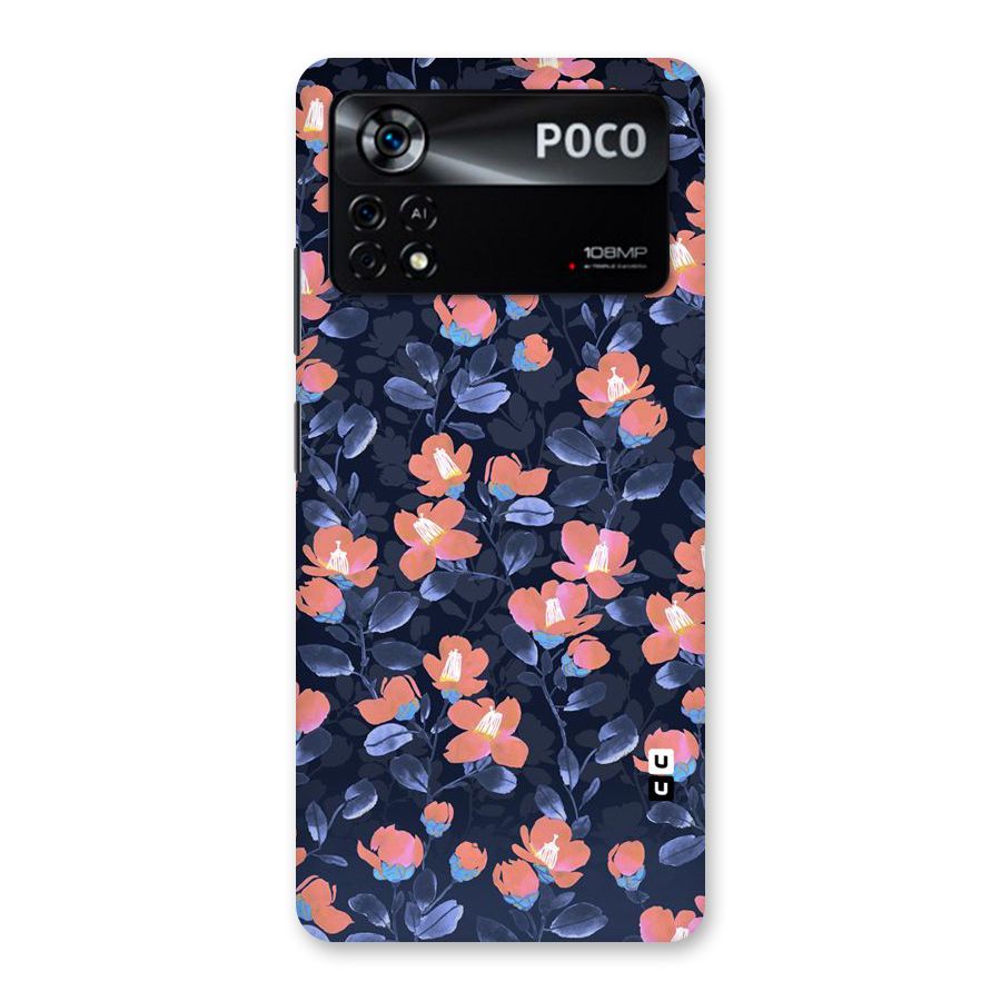 Tiny Peach Flowers Back Case for Poco X4 Pro 5G