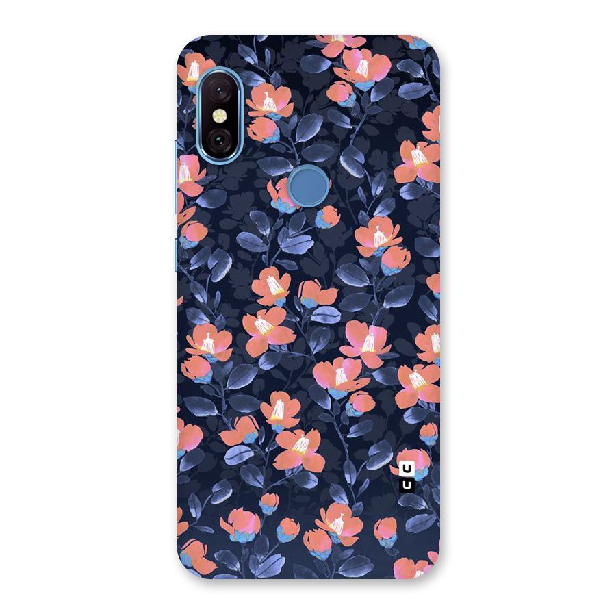 Tiny Peach Flowers Back Case for Redmi Note 6 Pro