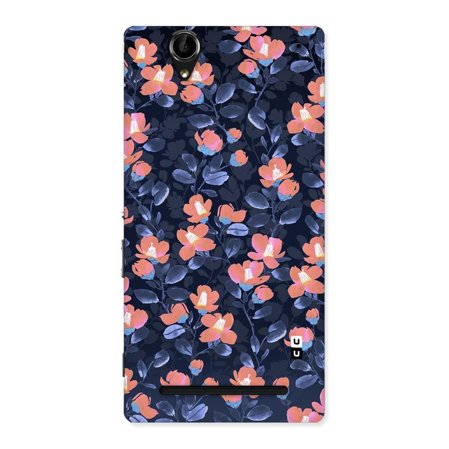 Tiny Peach Flowers Back Case for Sony Xperia T2