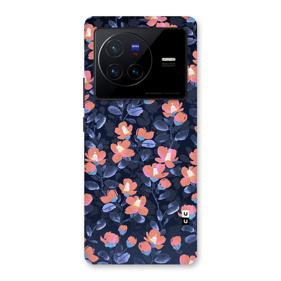 Tiny Peach Flowers Back Case for Vivo X80