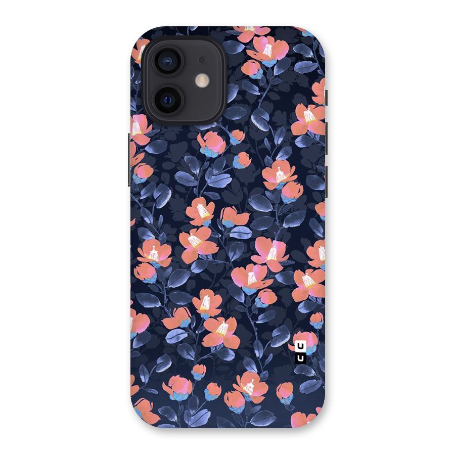 Tiny Peach Flowers Back Case for iPhone 12