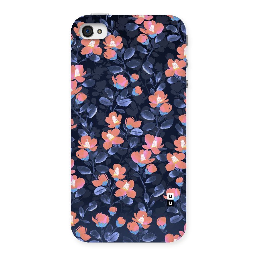 Tiny Peach Flowers Back Case for iPhone 4 4s