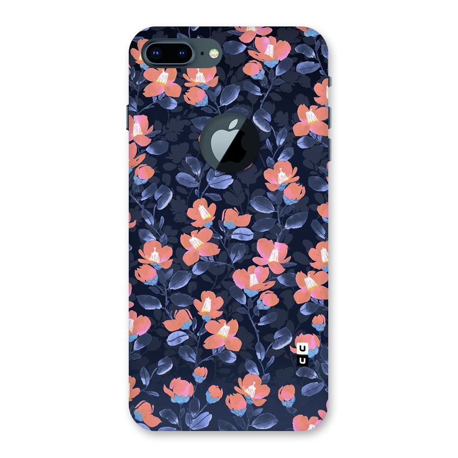 Tiny Peach Flowers Back Case for iPhone 7 Plus Logo Cut
