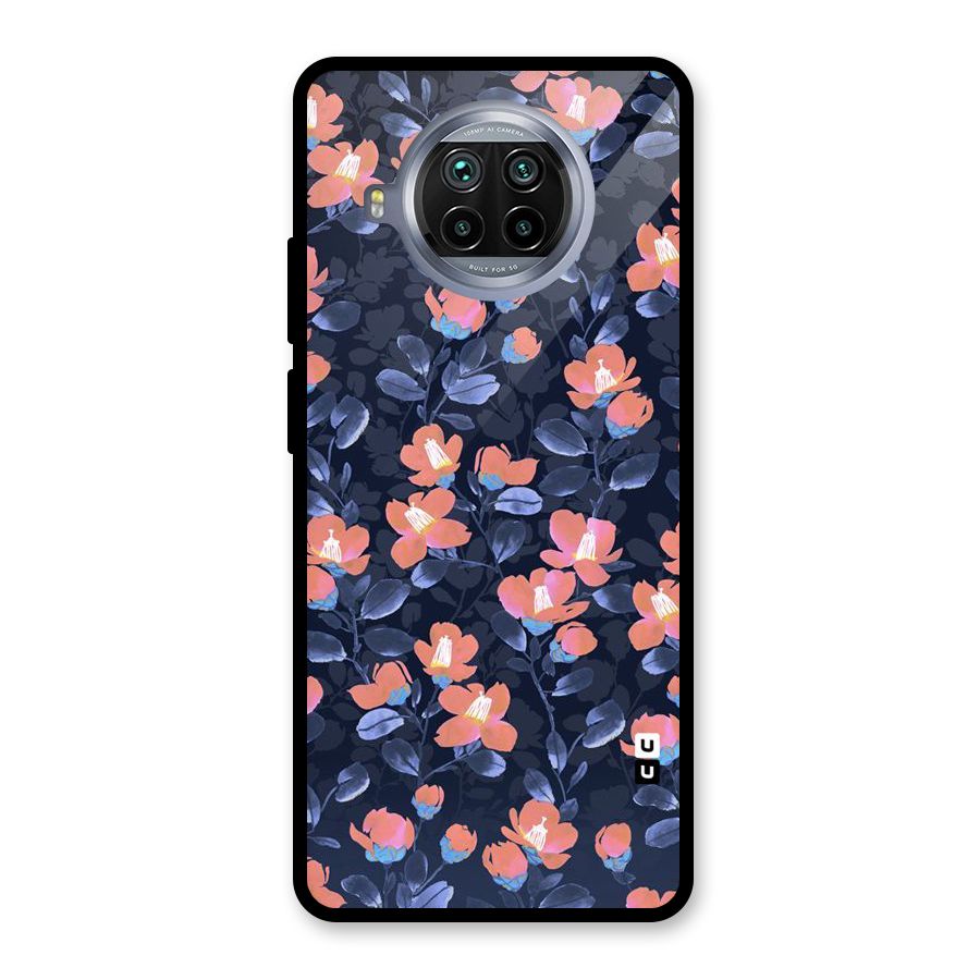 Tiny Peach Flowers Glass Back Case for Mi 10i
