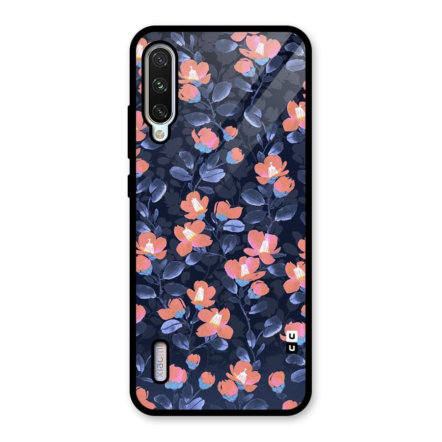 Tiny Peach Flowers Glass Back Case for Mi A3