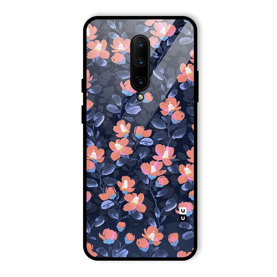 Tiny Peach Flowers Glass Back Case for OnePlus 7 Pro