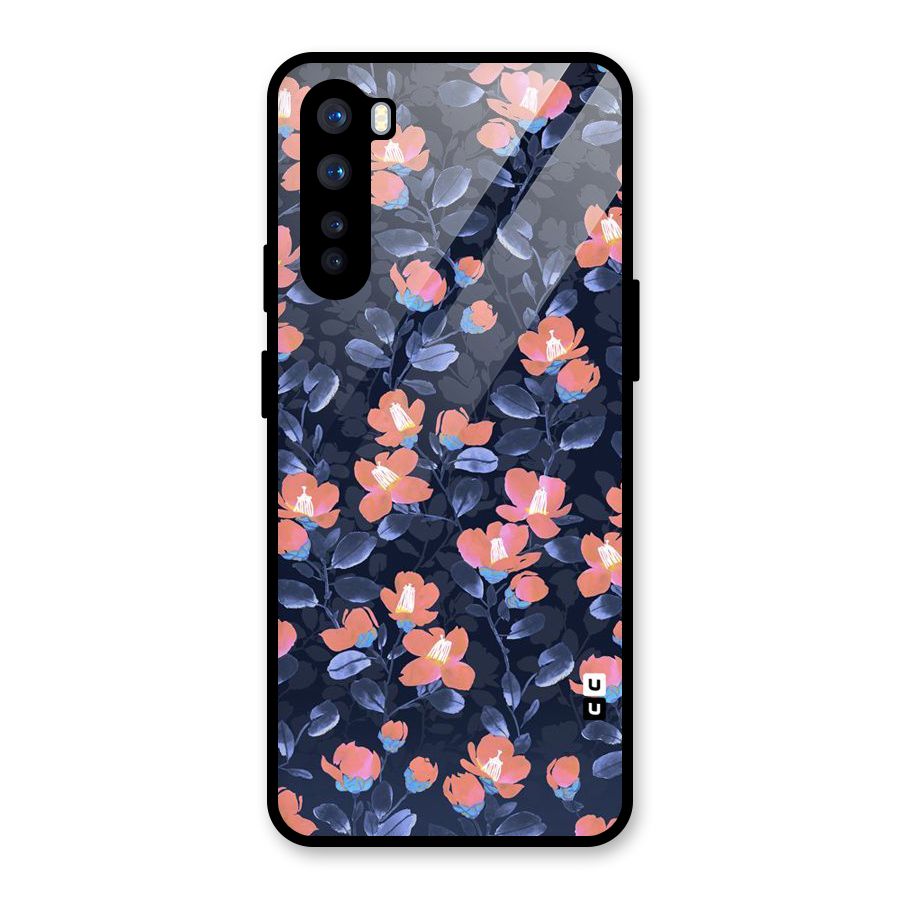 Tiny Peach Flowers Glass Back Case for OnePlus Nord