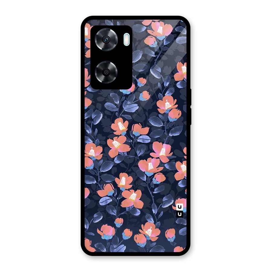 Tiny Peach Flowers Glass Back Case for Oppo A77