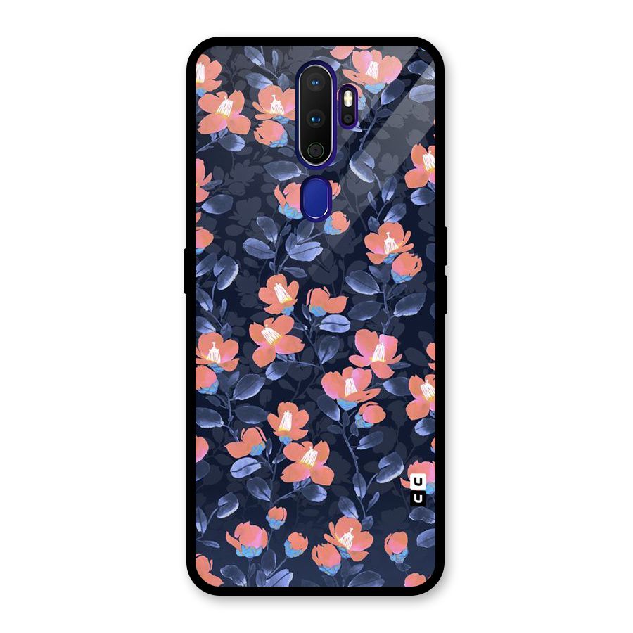 Tiny Peach Flowers Glass Back Case for Oppo A9 (2020)