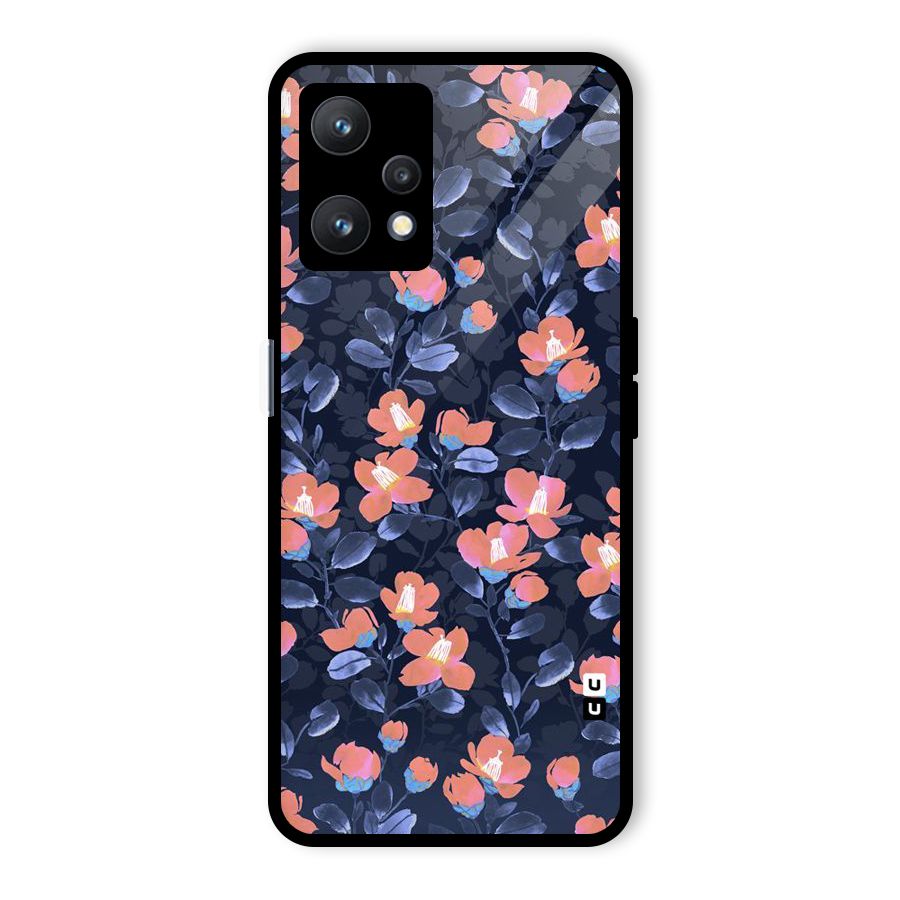 Tiny Peach Flowers Glass Back Case for Realme 9 Pro 5G